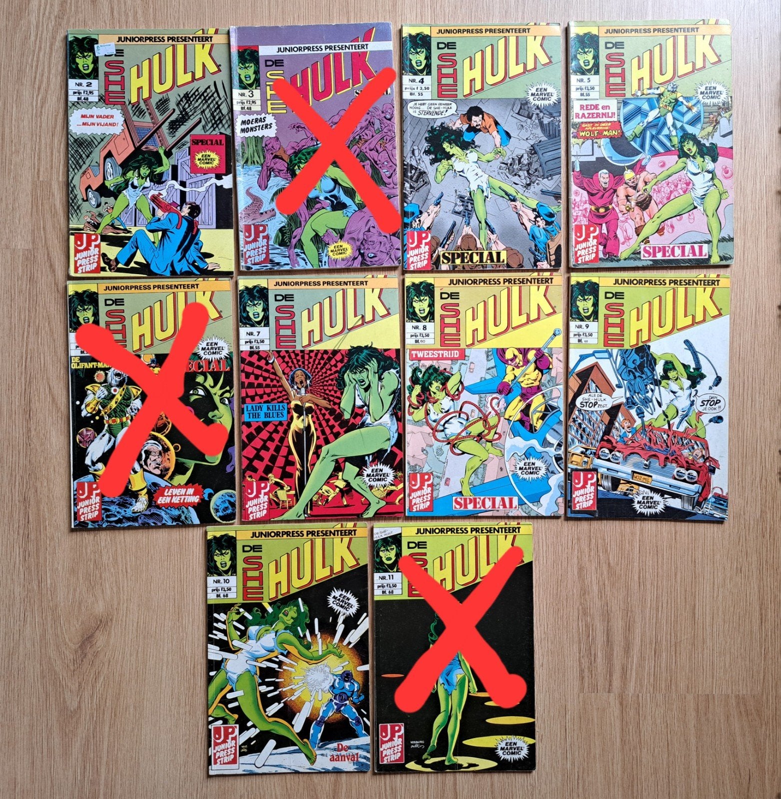 She-hulk 2 t/m 11 (NL, juniorpress), Boeken, Strips | Comics, Gelezen, Amerika, Marvel Comics, Ophalen of Verzenden