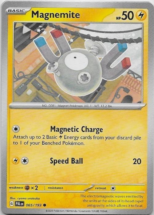 Paldea Evolved,  Magnemite [common] 65/193, Verzenden, Nieuw, Losse kaart
