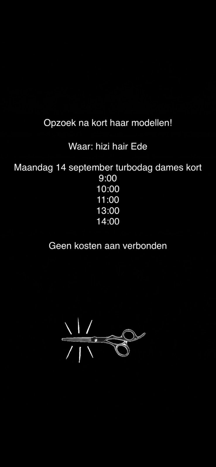 Gratis dame kort knippen, Eén persoon, Cadeaubon
