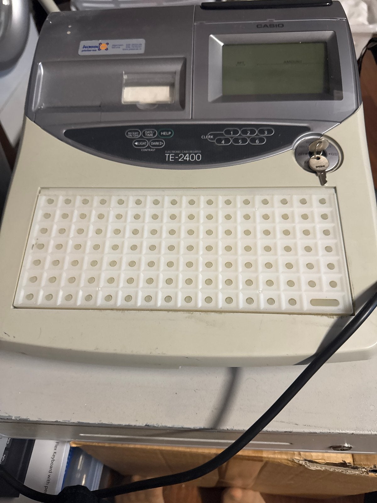 Casio TE-2400 Kassa Kassasysteem, Ophalen