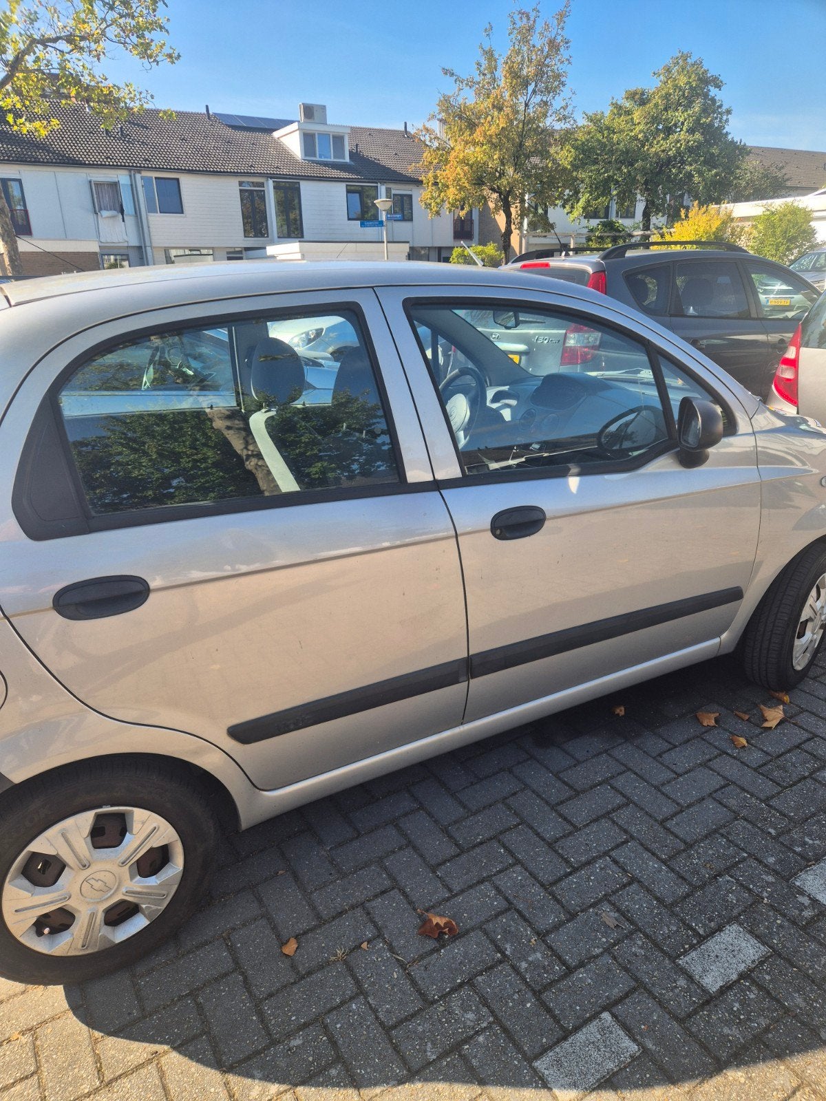 Chevrolet Matiz 0.8 2008 Grijs 176000km, Auto's, Voorwielaandrijving, Origineel Nederlands, 19 km/l, Particulier