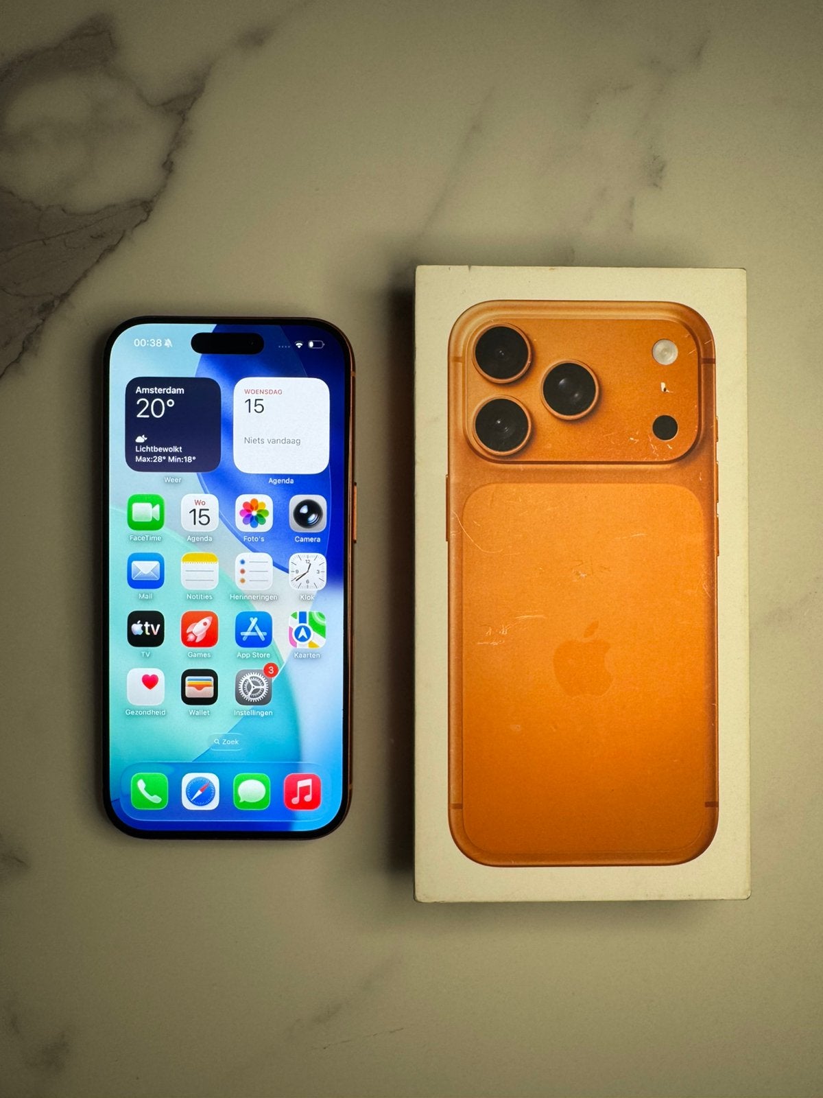 iPhone 17 Pro | Cosmic Orange | 512gb | 94%, Ophalen of Verzenden, Zo goed als nieuw, 64 GB