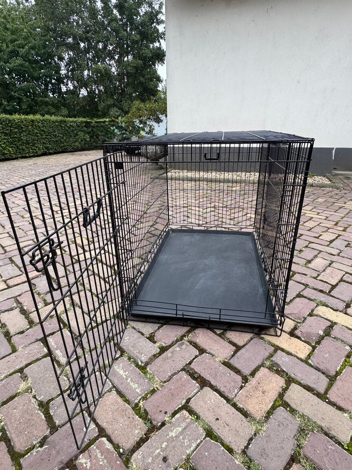 Bench voor grote hond met twee deuren 106x69x78, Ophalen, Gebruikt