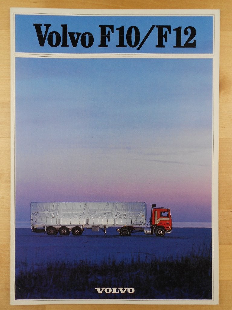 Volvo F10 F12 Brochure 1985, Boeken, Auto's | Folders en Tijdschriften, Volvo, Zo goed als nieuw, Volvo, Ophalen of Verzenden