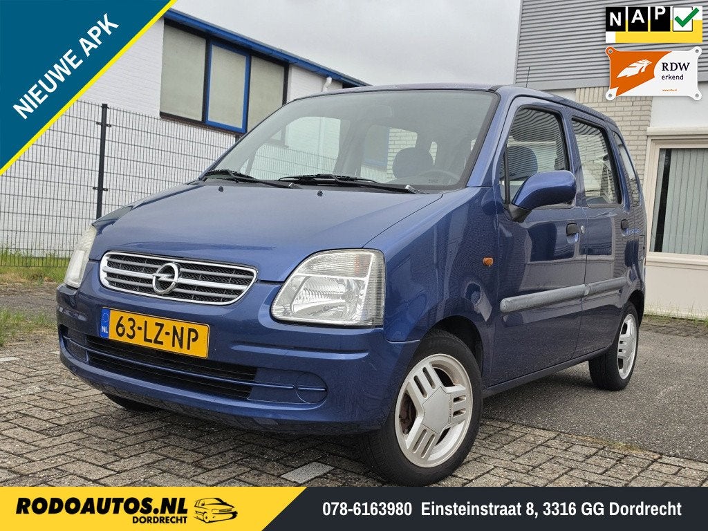 Opel Agila 1.2-16V Comfort 5-Deurs APK 07-2027 ✅, Auto's, Blauw, Origineel Nederlands, Bedrijf, Handgeschakeld