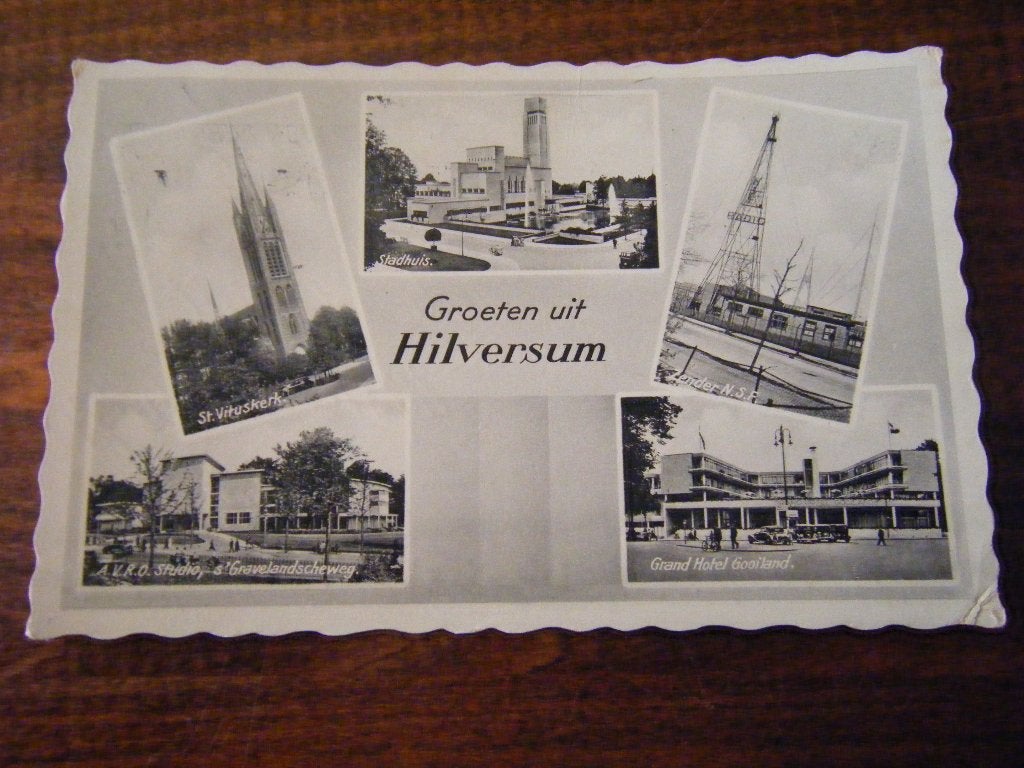 K38 - Hilversum - oa Zendmast - 1939 - Mooi/Oud, Ophalen of Verzenden, 1920 tot 1940, Noord-Holland