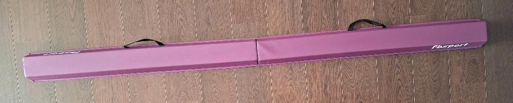 FBSPORT Turnbalk - 10x240 cm - PU-Leer - Opvouwbaar - Paars, Ophalen, Materiaal, Paars, Groter dan maat 42