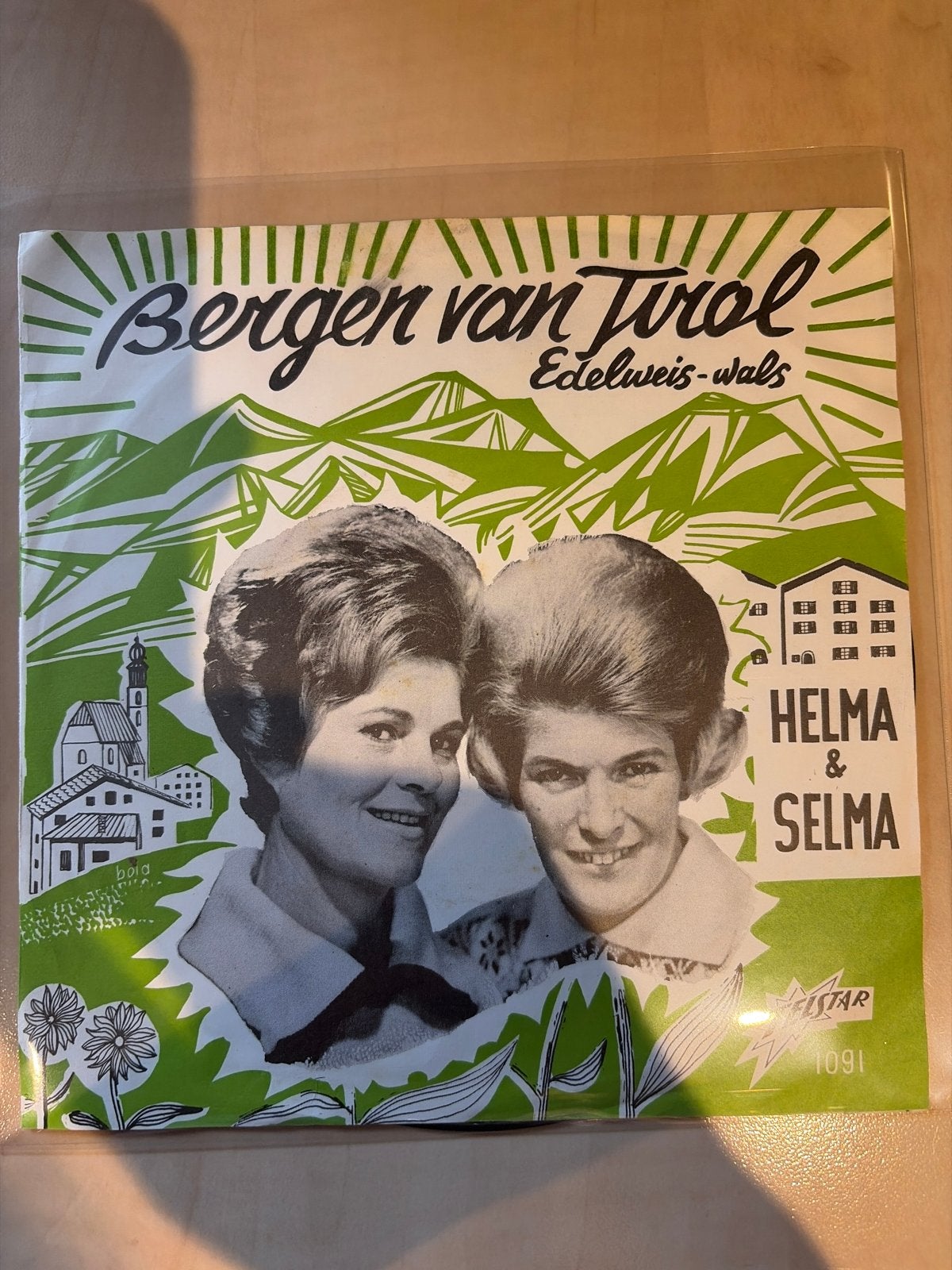 Helma & Selma - Bergen van Tirol / Edelweis-wals (Single), Gebruikt, 7 inch, EP, Schlager