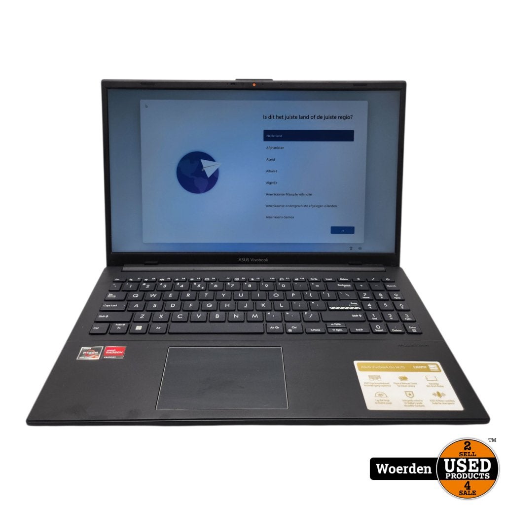 ASUS Vivobook Go 15 E1504FA-NJ179W | AMD Ryzen 5 7520U | 2,8, Computers en Software, Windows Laptops, Asus, Gebruikt, Support@asus.com