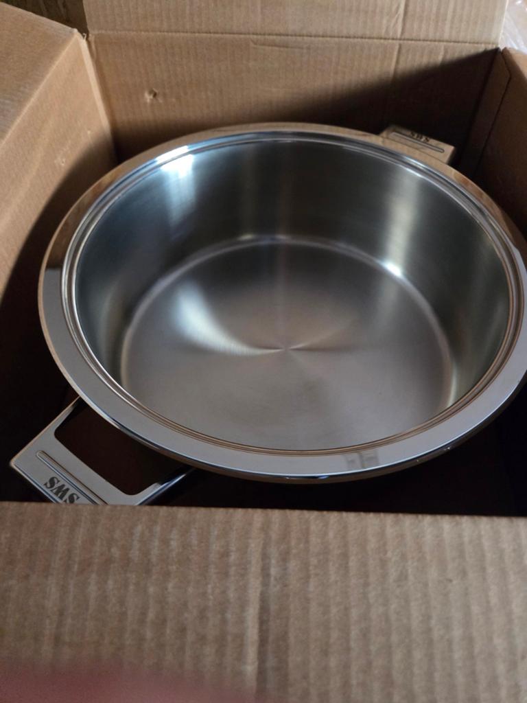 Simtronic Pan - Hoogwaardige Kookpan (Nieuwprijs 
€460), Ophalen of Verzenden, Zo goed als nieuw, Rvs, Kookpan of Snelkookpan