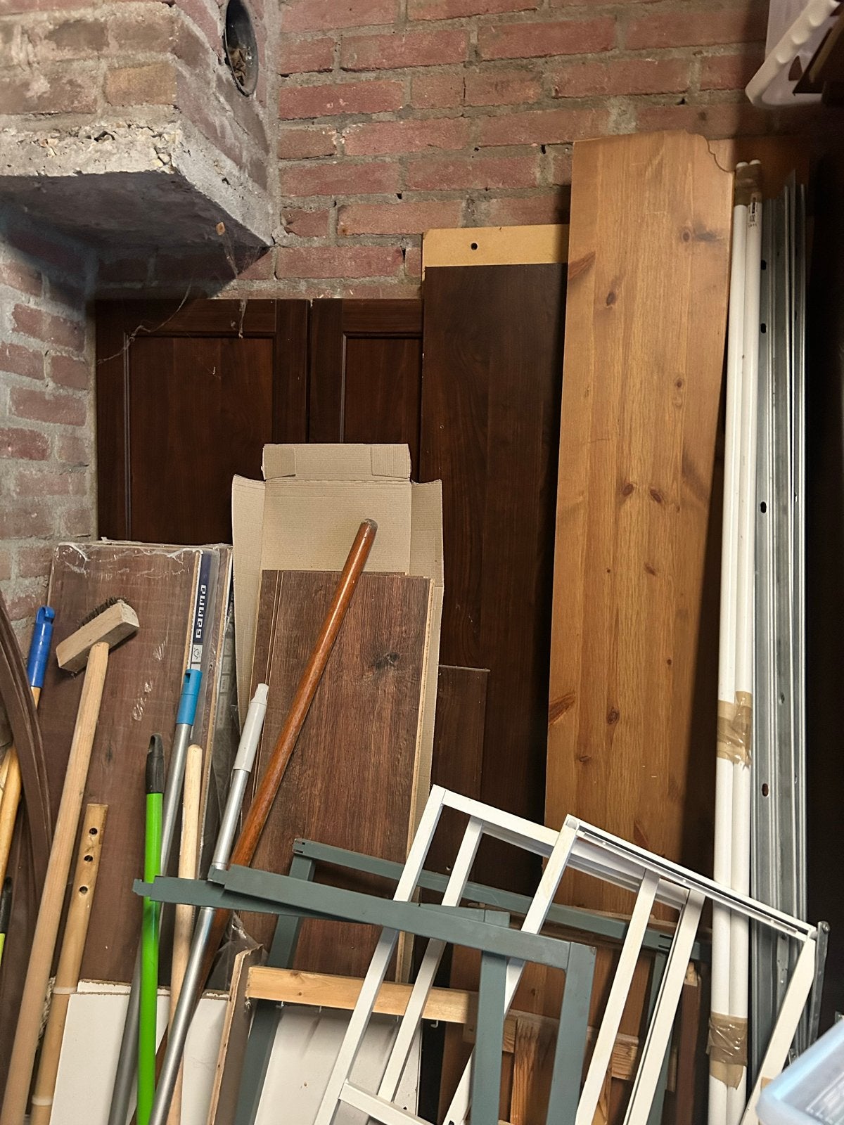 Partij rest hout, Doe-het-zelf en Verbouw, Hout en Planken, Ophalen, Gebruikt, Minder dan 25 mm, Balk
