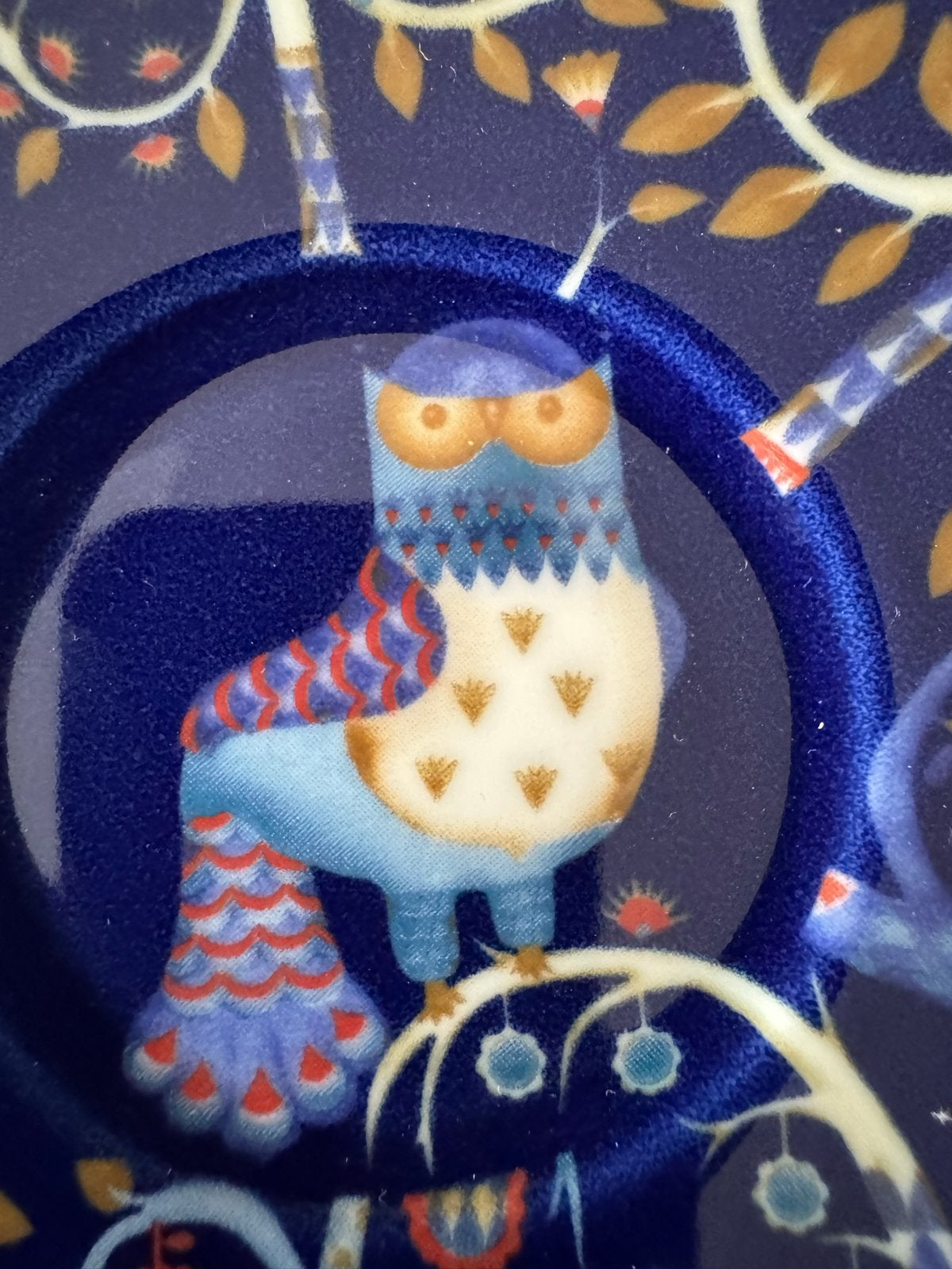Iittala schoteltjes 11 cm  met uil design, 3 blauw, 3 wit, Keramiek, Nieuw, Iittala, Overige stijlen