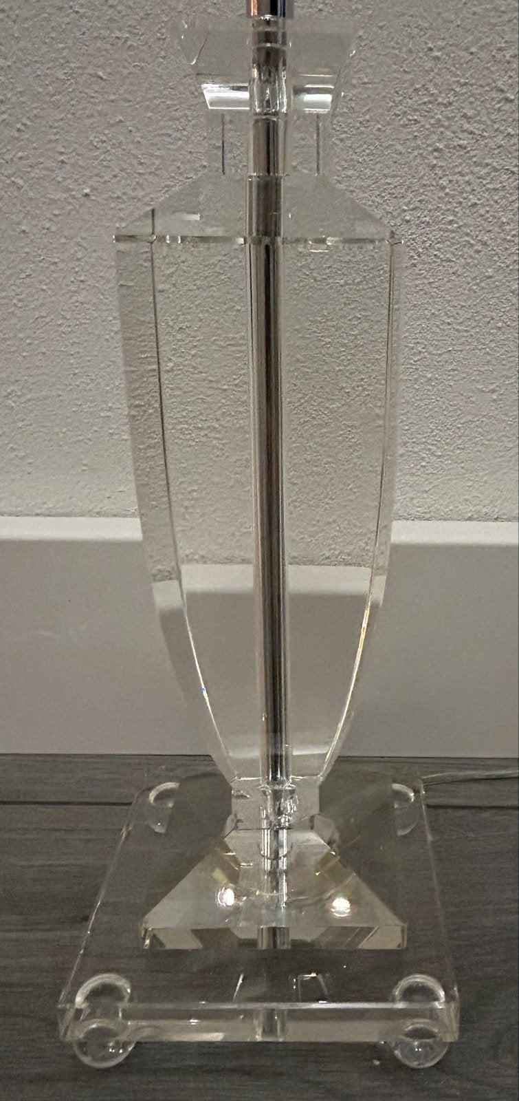 Stijlvolle Acryl Plexiglas Tafellamp, Huis en Inrichting, Kunststof, 43 cm, Overige kleuren, Modern