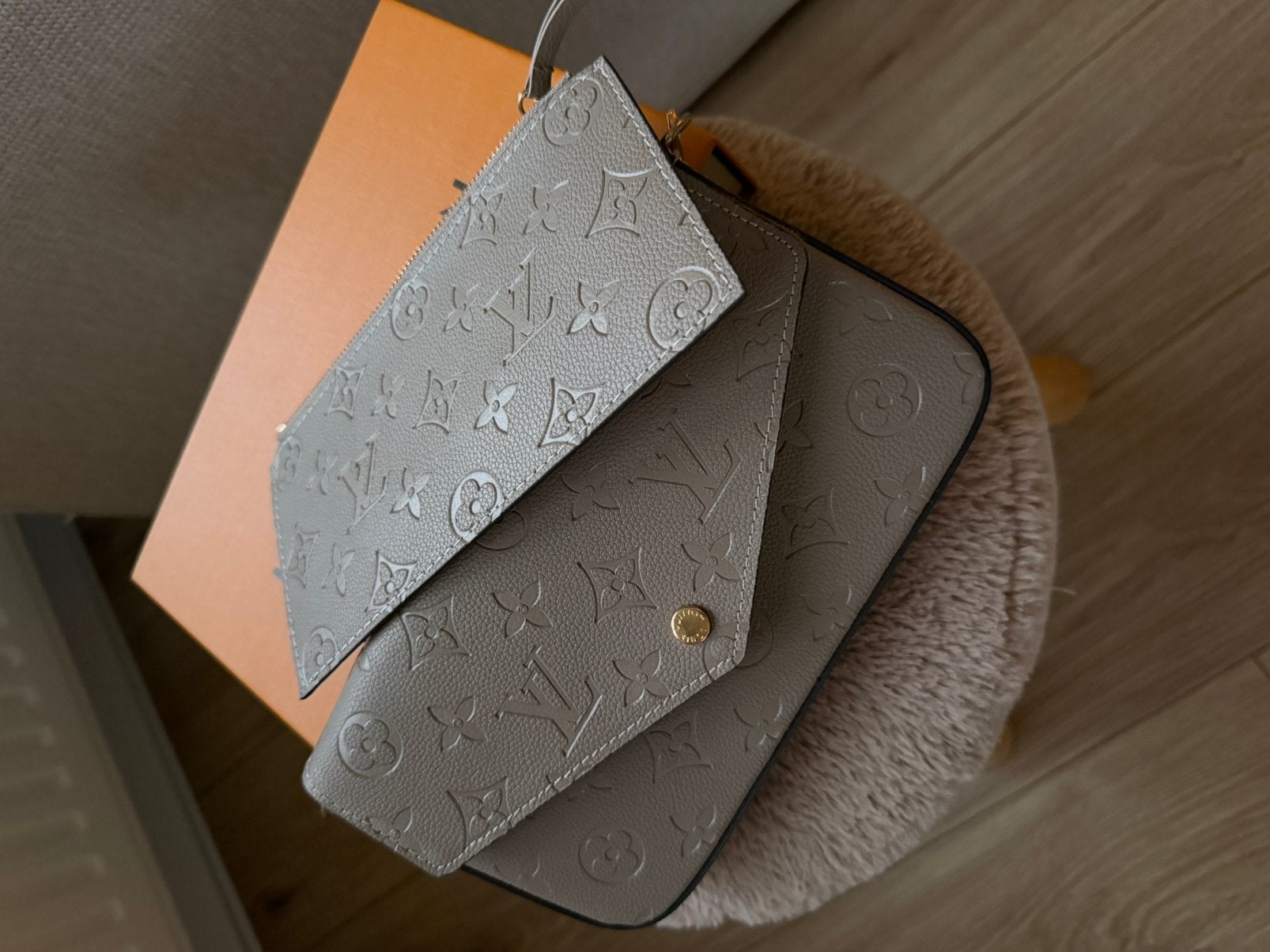 Louis Vuitton tas, Ophalen, Zo goed als nieuw, Bruin, Handtas