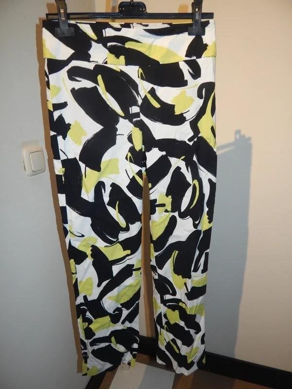 Joseph Ribkoff stretch broek Nieuw kleur print xs valt ruimS