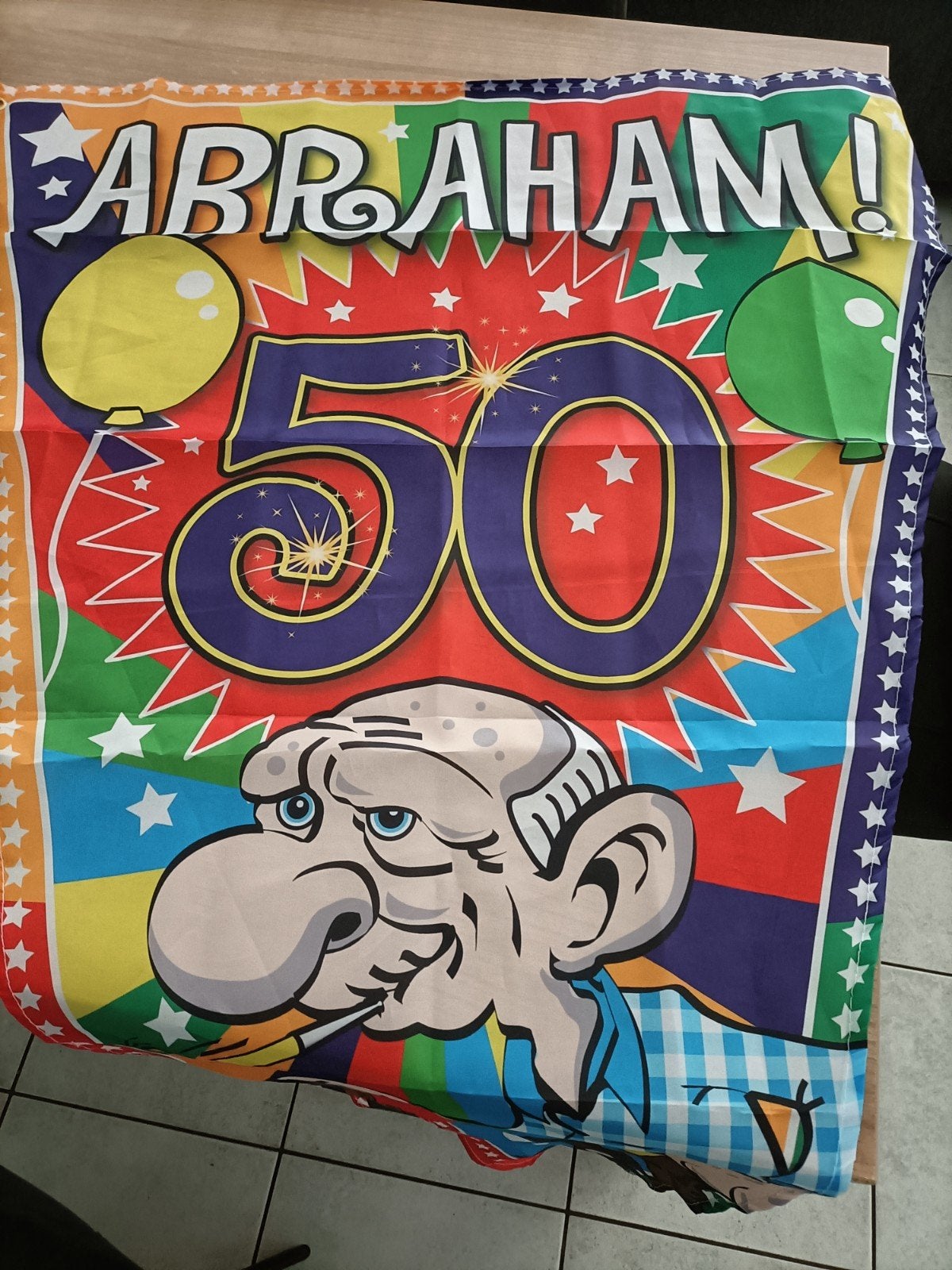 abraham vlag 1,5 meter, Ophalen, Versiering, Abraham of Sarah