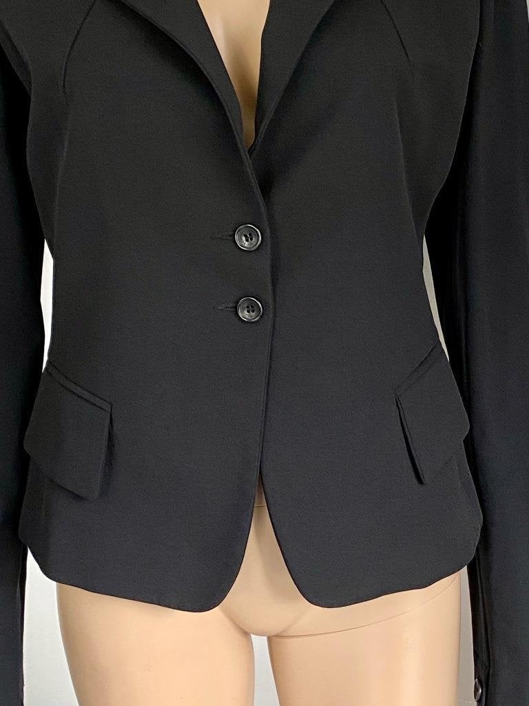 J517 Patrizia Pepe maat 38=M designer jasje blazer colbert, Maat 38/40 (M), Zwart, Ophalen of Verzenden, Patrizia Pepe