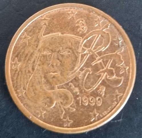 Frankrijk 1999 - 1 eurocent, Verzenden, Frankrijk, 1 cent, Losse munt