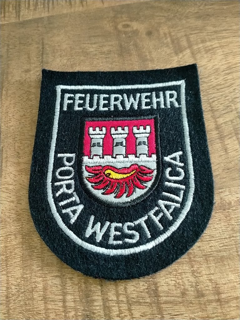 Duitsland , brandweer patch , Porta Westfalica, Verzenden, Overige soorten, Duitsland, Embleem of Badge