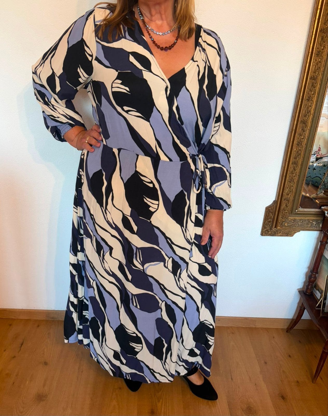 Zizzi jurk maat L in nette staat - Blauw, Zizzi, Ophalen of Verzenden, Gedragen, Blauw