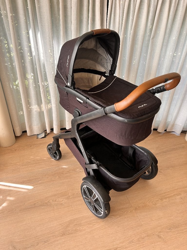 Kinderwagen - Nuna Demi Grow, Gebruikt, Combiwagen, Verstelbare duwstang, Ophalen
