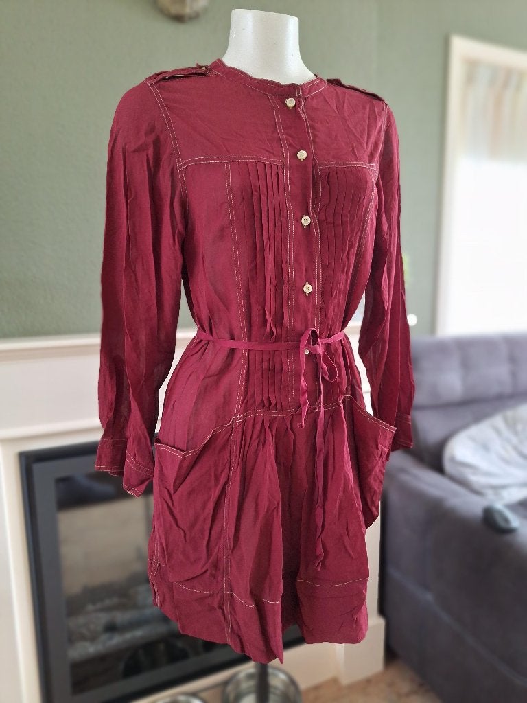 Isabel Marant Etoile bordeaux rood blouse 40, Verzenden, Zo goed als nieuw, Knielengte, Rood