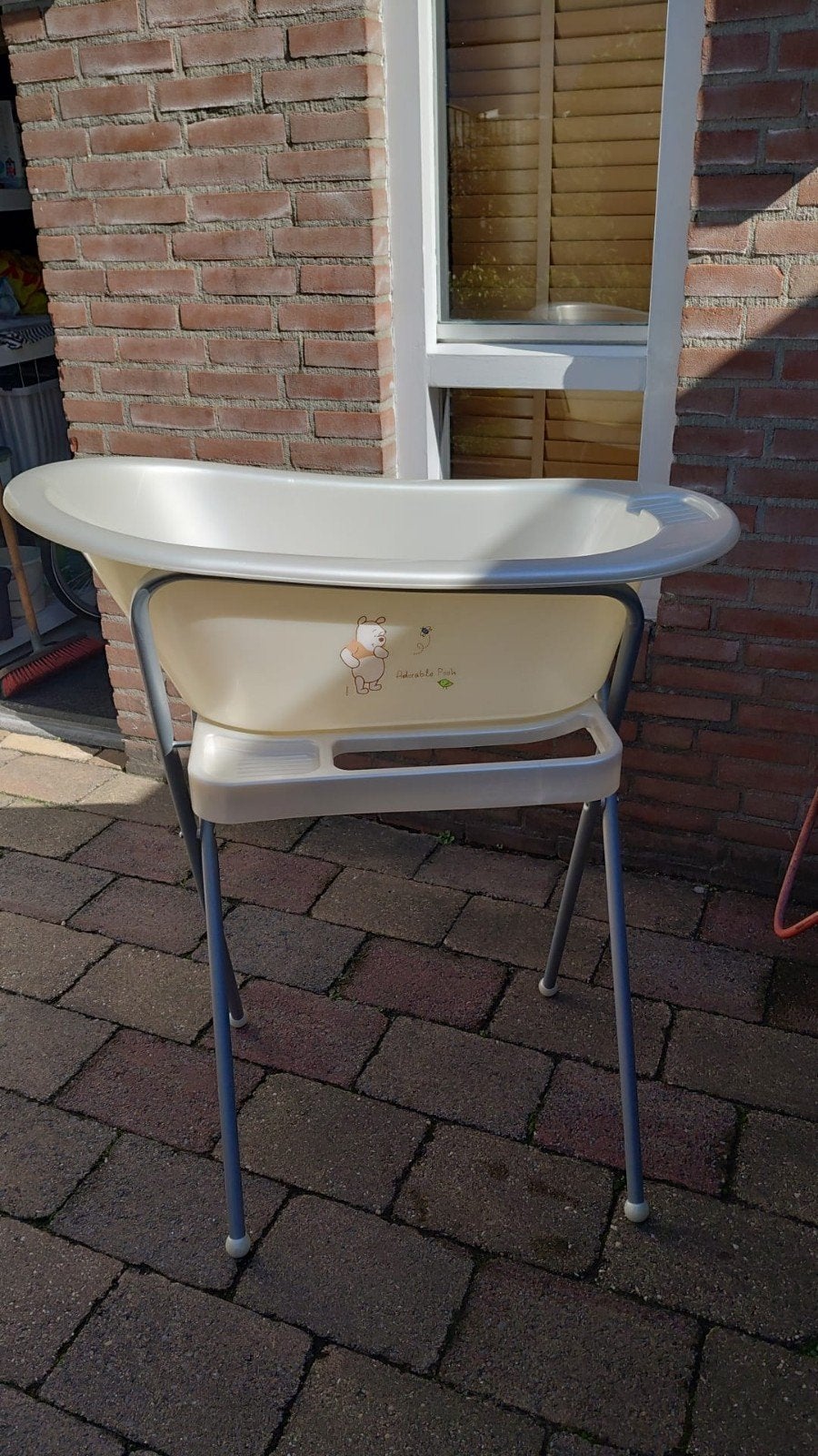 Babybadje op standaard, Ophalen, Zo goed als nieuw, Badje, Standaard