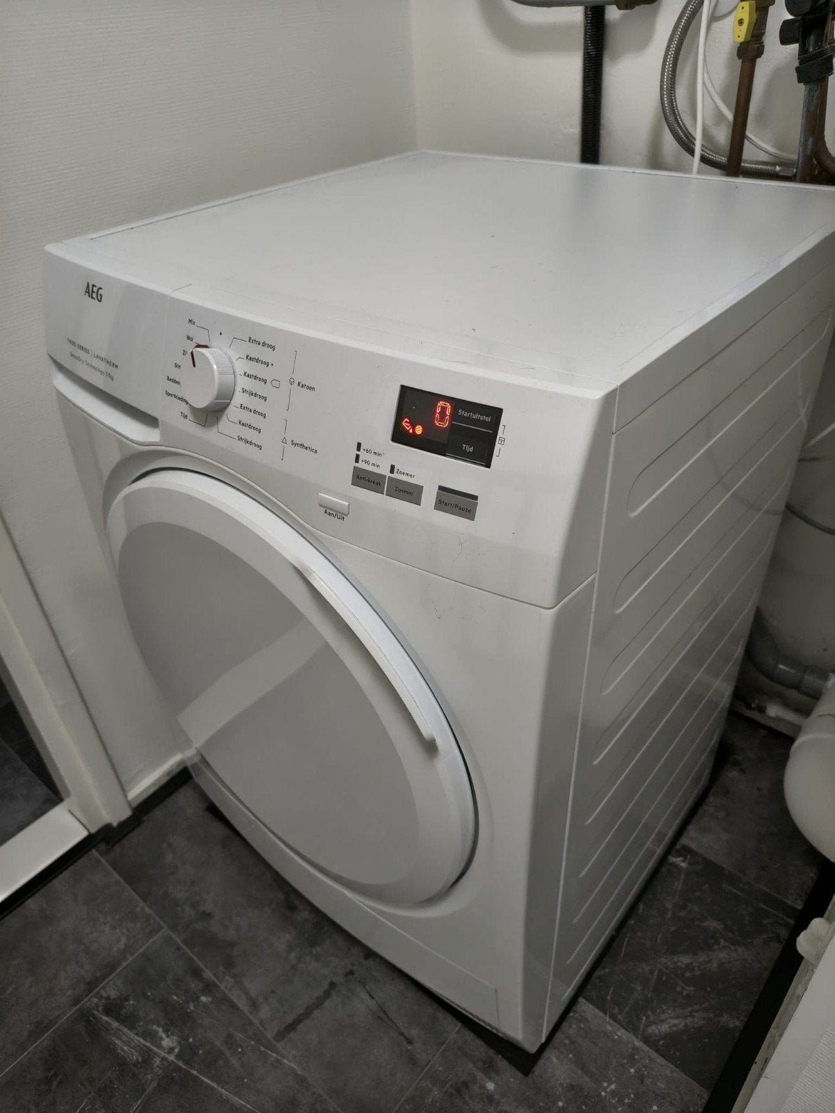 AEG Lavatherm warmtepompdroger, extra zuinig, 7kg, Witgoed en Apparatuur, Wasdrogers, Gebruikt, Condens, Voorlader, 6 tot 8 kg
