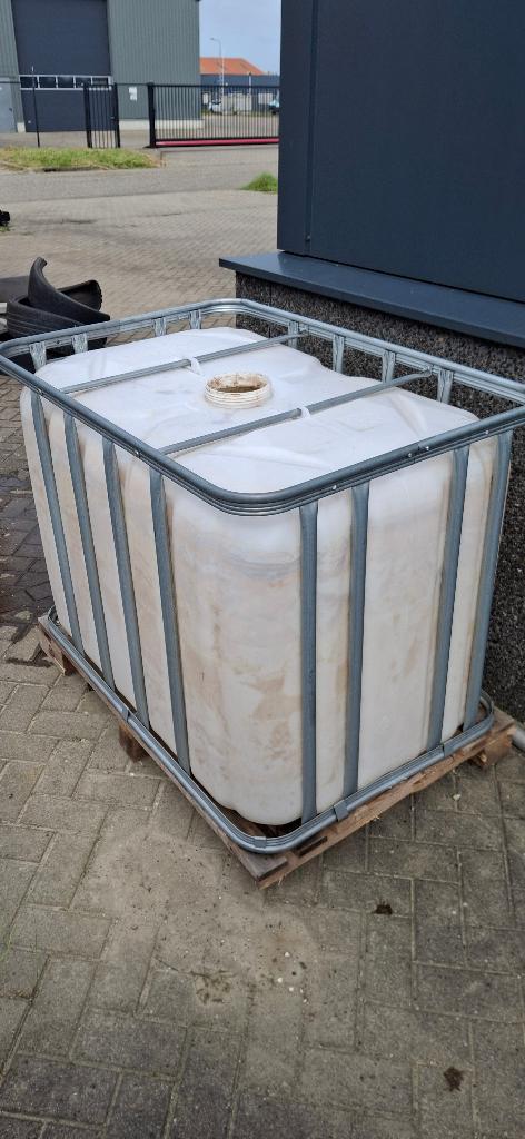 Ibc vat, Tuin en Terras, Regentonnen, Ophalen, Kunststof, Gebruikt, Met kraantje