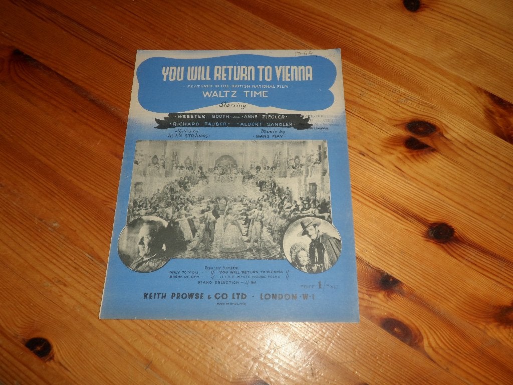 You will return to vienna - hans may / alan stranks, Gebruikt, Gitaar, Ophalen of Verzenden, Artiest of Componist