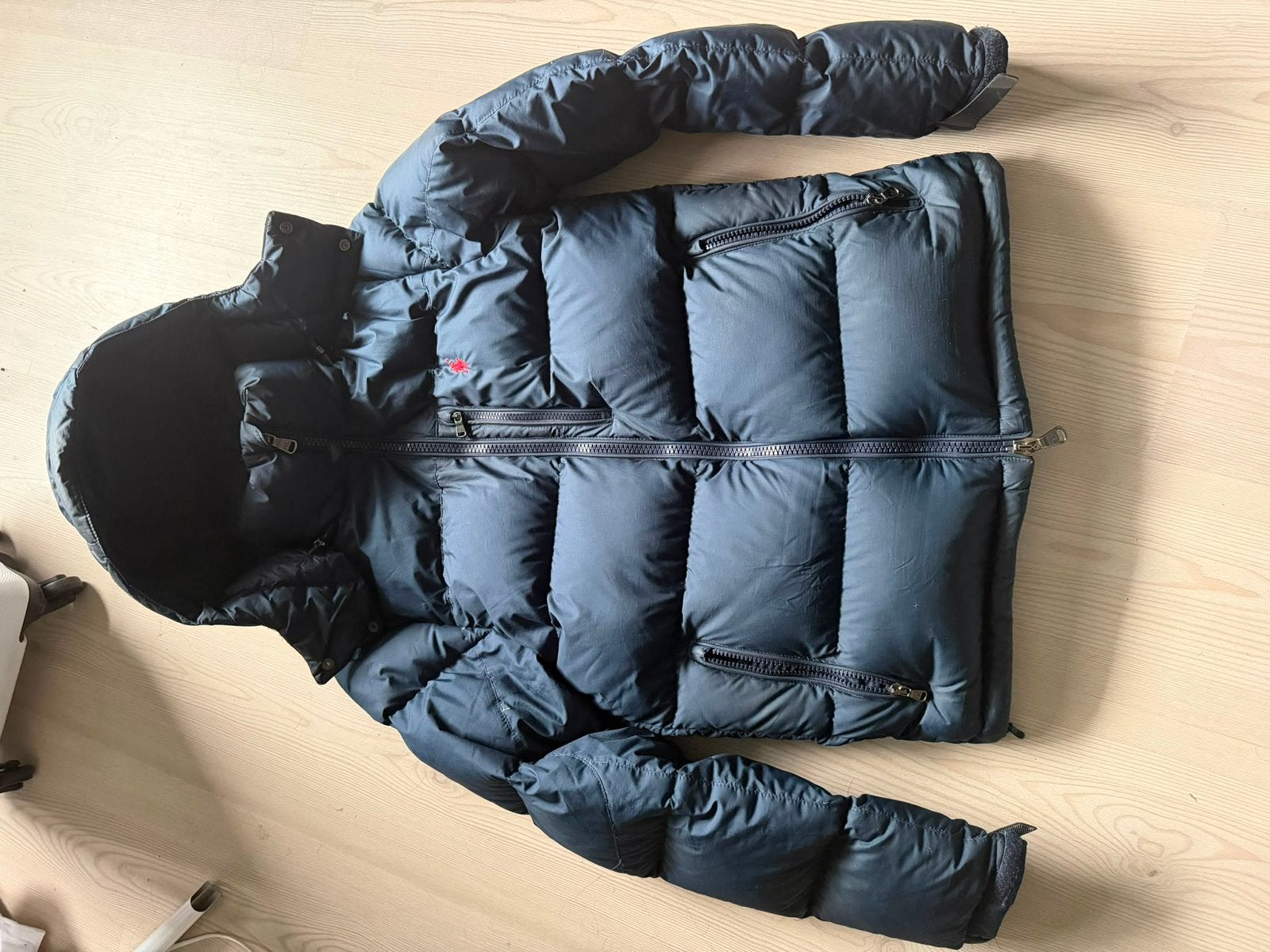 Ralph lauren puffer jacket, Ophalen of Verzenden, Zo goed als nieuw, Maat 46 (S) of kleiner, Blauw