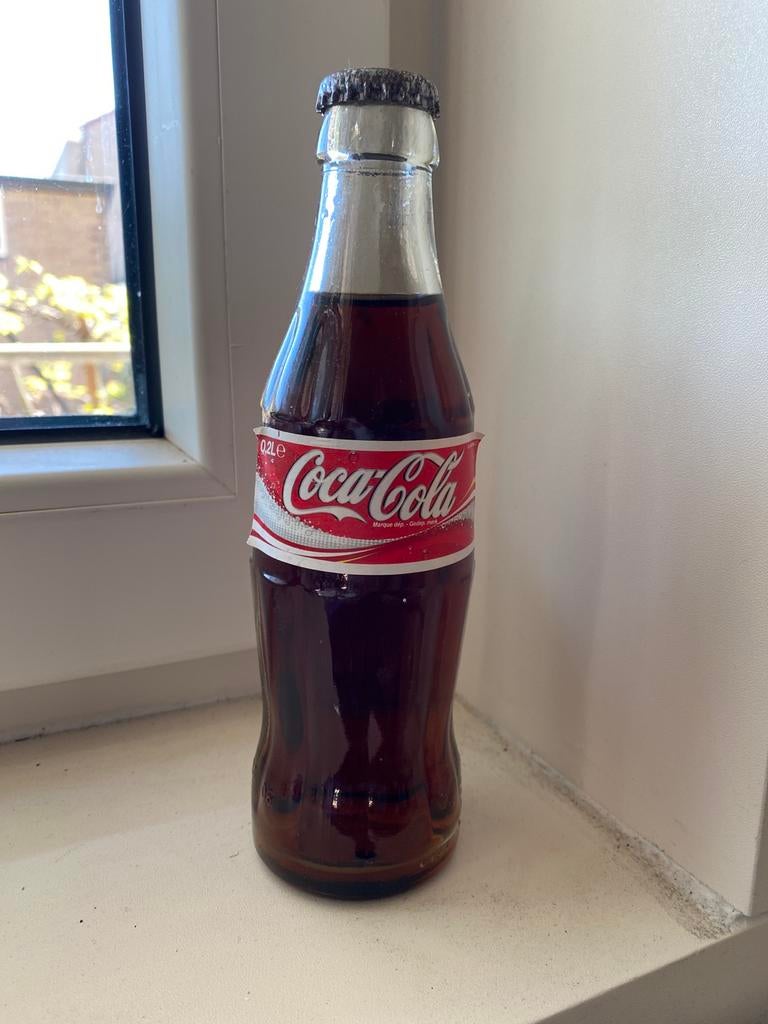 Vintage Coca-Cola flesje 0.2L - Ongeopend, Ophalen of Verzenden, Gebruikt, Gebruiksvoorwerp