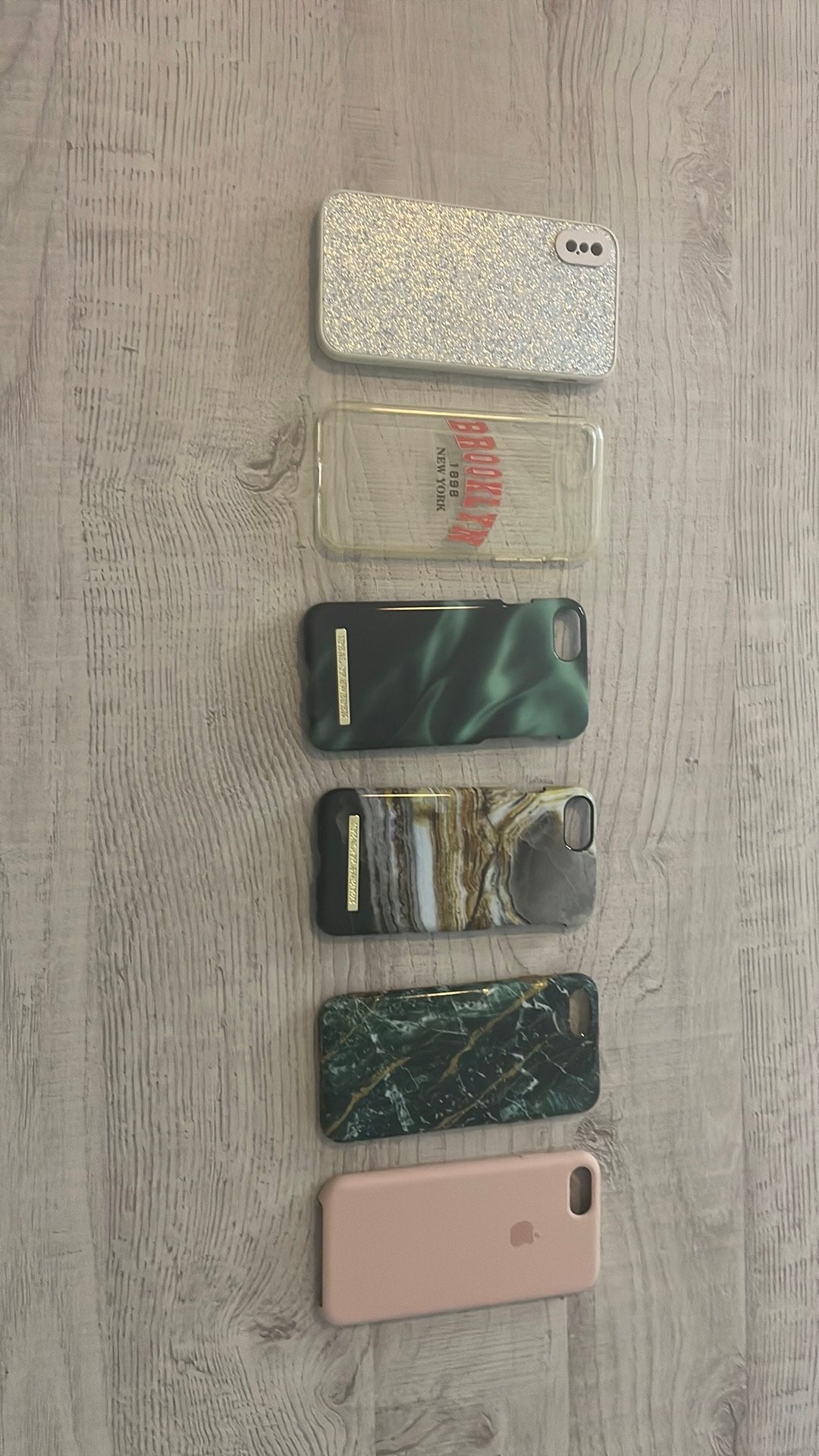 Diverse iPhone hoesjes (6 stuks), Kunststof, Gebruikt, Overige merken, Hoesje of Tasje