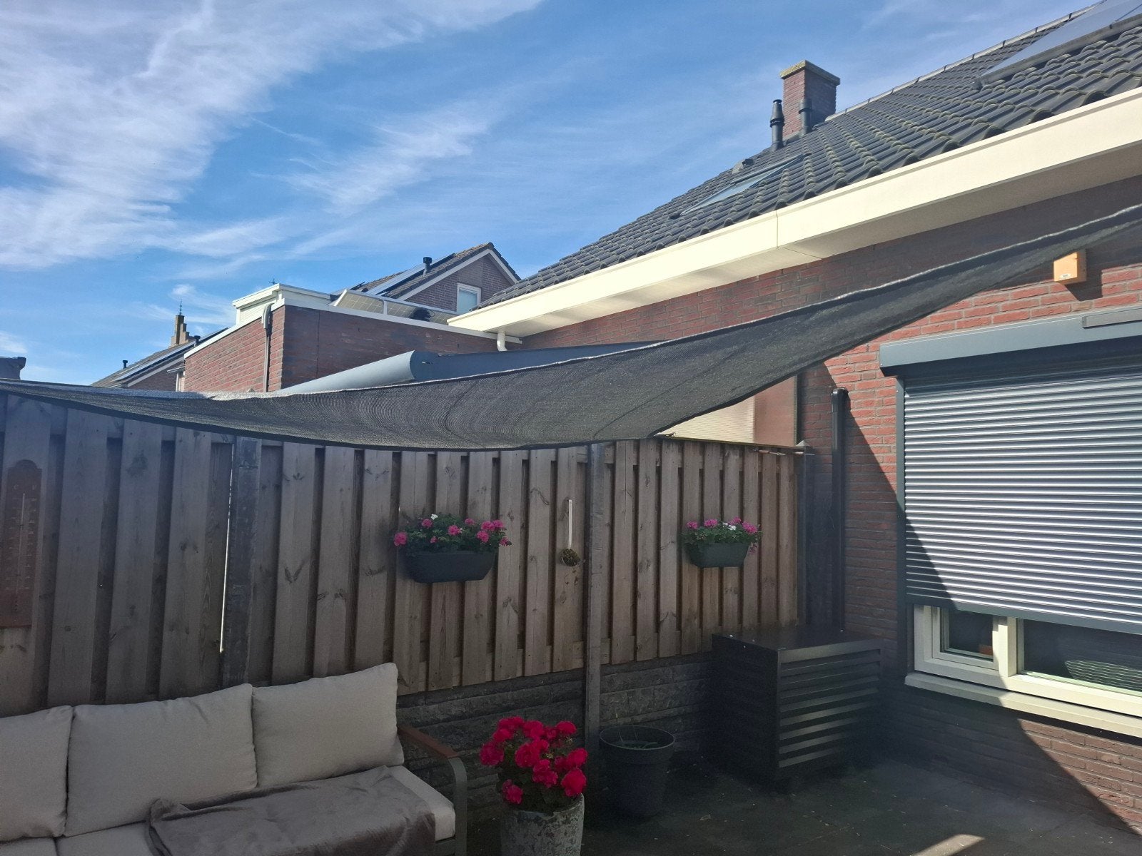 Schaduwdoek weerbestendig en UV bestendig!, Ophalen