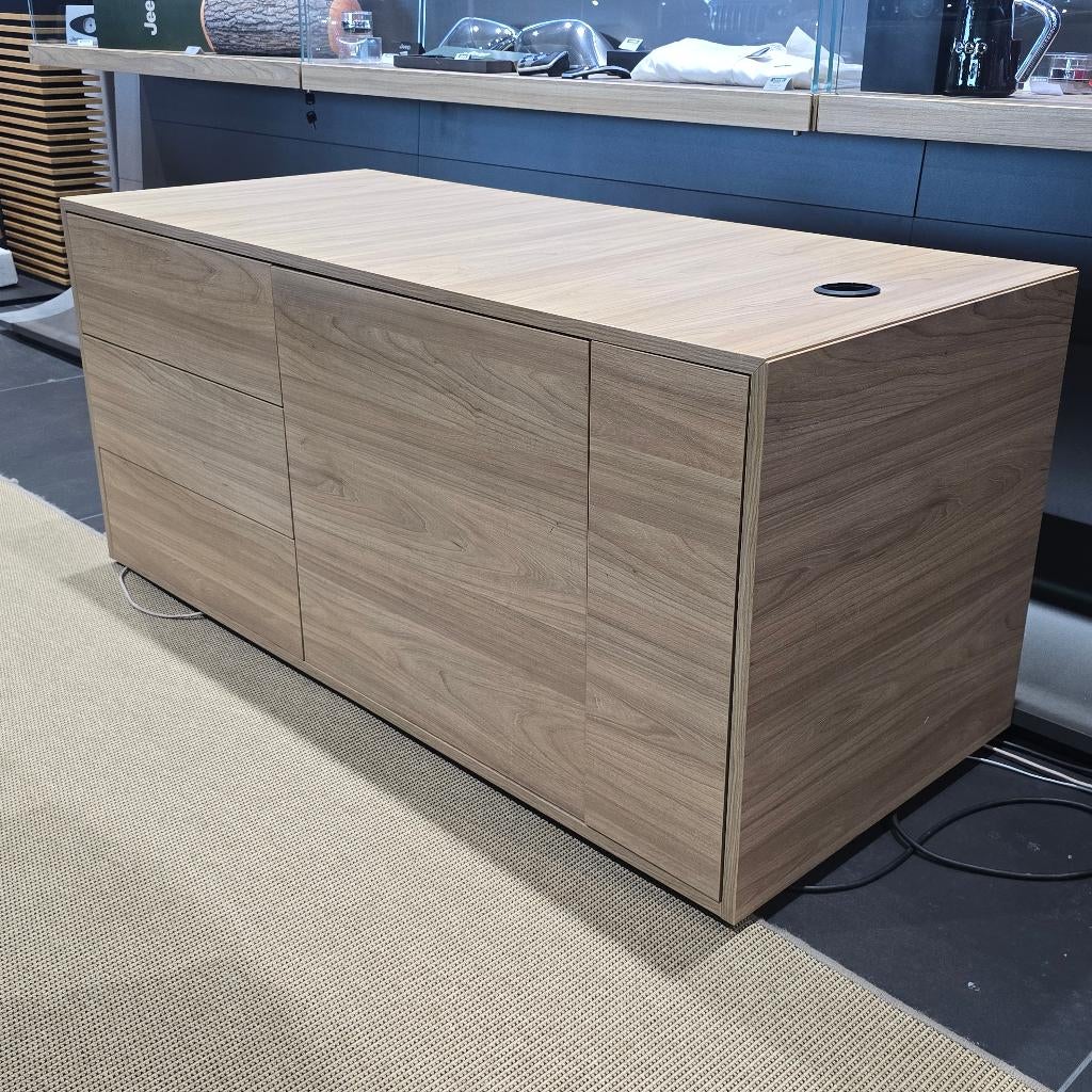Houten kantoor kast| Goede stevige kwaliteit!, Ophalen, Zo goed als nieuw, Eikenhout, 120 tot 170 cm