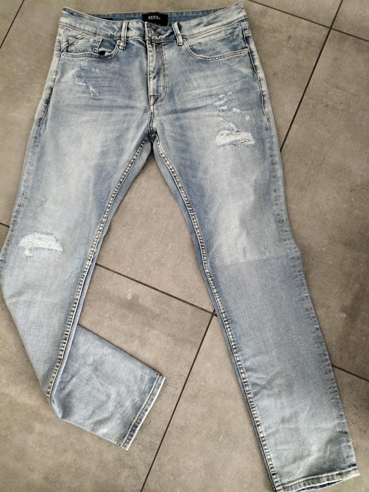 Refill Jeans Heren Maat 33/32 Nieuw met Kaartje, Blauw, Nieuw, Refill, Ophalen of Verzenden
