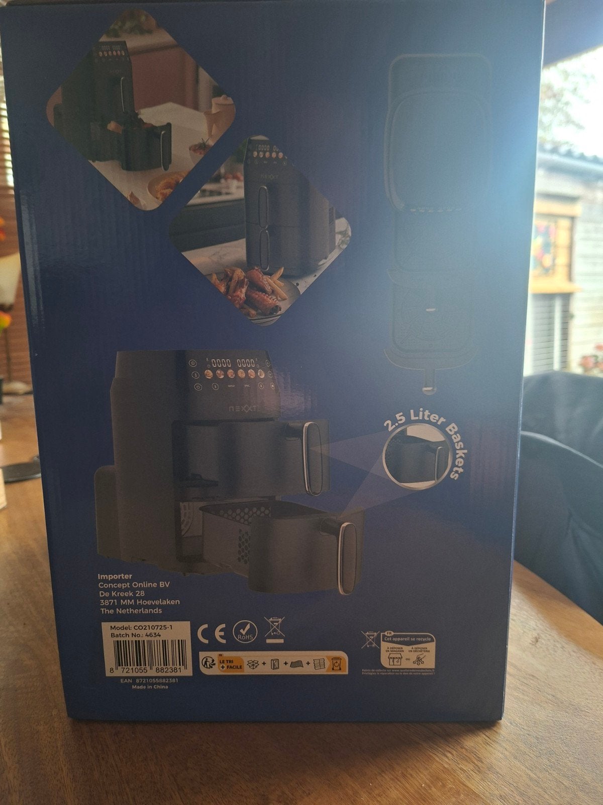Air Fryer Double Stack 5.ltr (Nieuw), Witgoed en Apparatuur, Ophalen of Verzenden, Nieuw, Airfryer