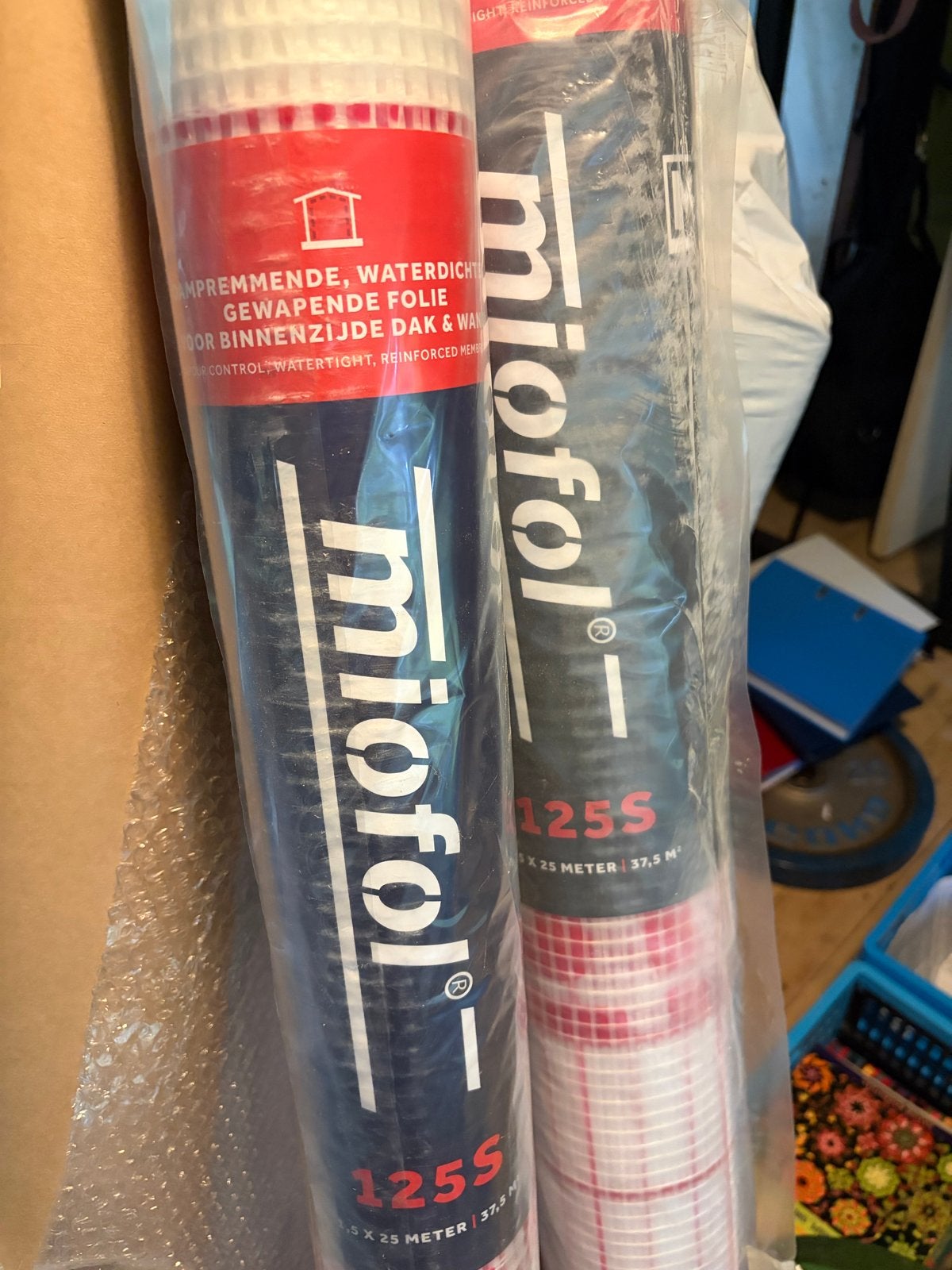 Miofol 125S Dampremmende Folie - 2 Rollen, Doe-het-zelf en Verbouw, Ophalen, Nieuw, 15 m² of meer, Folie