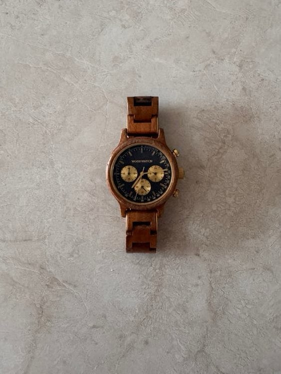 Horloge Woodwatch Sailor Walnut, Sieraden, Tassen en Uiterlijk, Horloges | Heren, Overige merken, Overige materialen, Gebruikt
