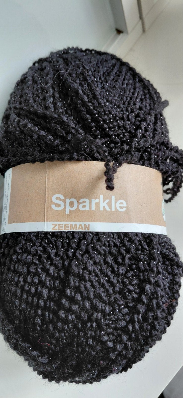 Zeeman Sparkle garen - Zwart met glitter, Ophalen of Verzenden, Nieuw, Breien of Haken