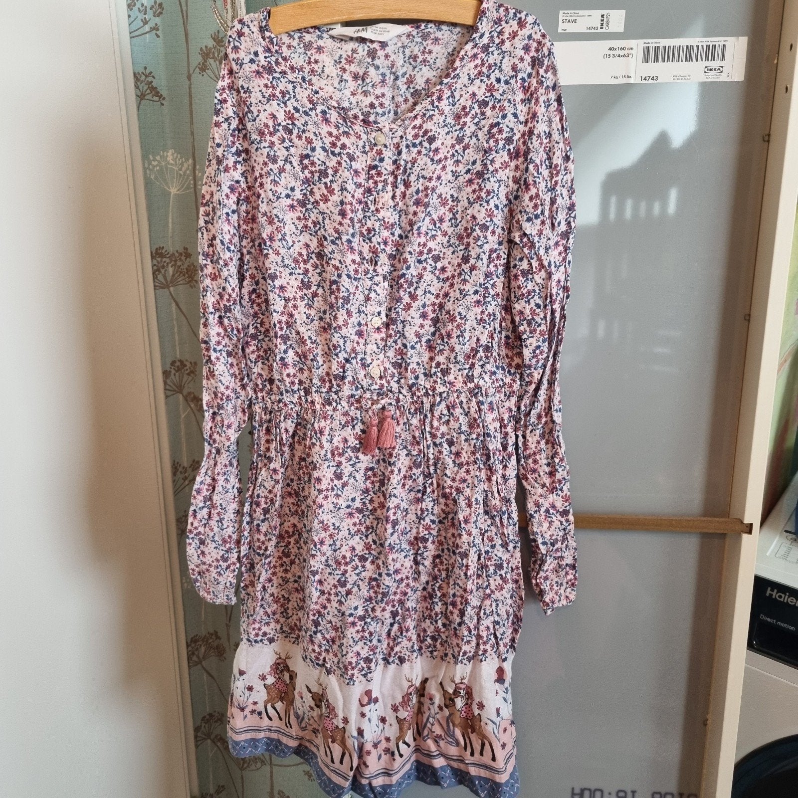 Meisjes jurk maat 134, Meisje, H&M, Ophalen of Verzenden, Zo goed als nieuw