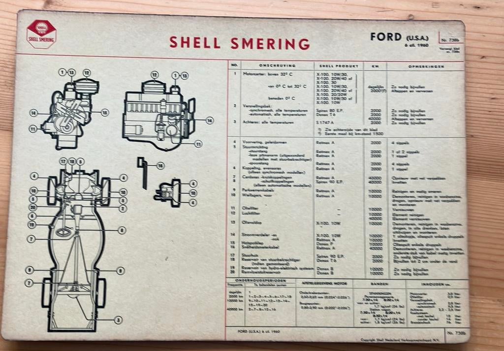 Ford(USA) 6 cil. 1960, Ophalen of Verzenden