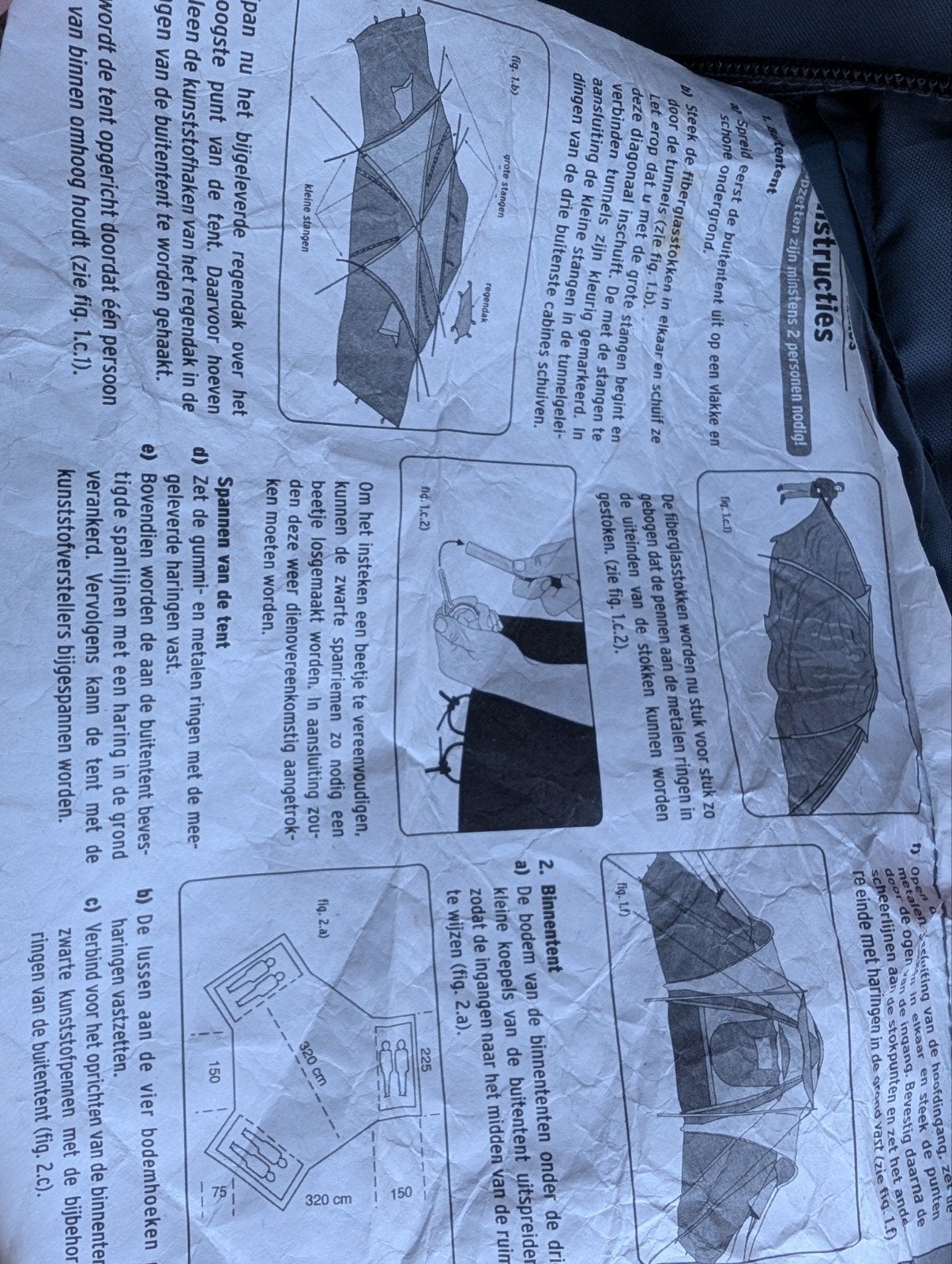 Grote tent, op te zetten voor 4-5 personen, Ophalen of Verzenden, Gebruikt, Tot en met 5