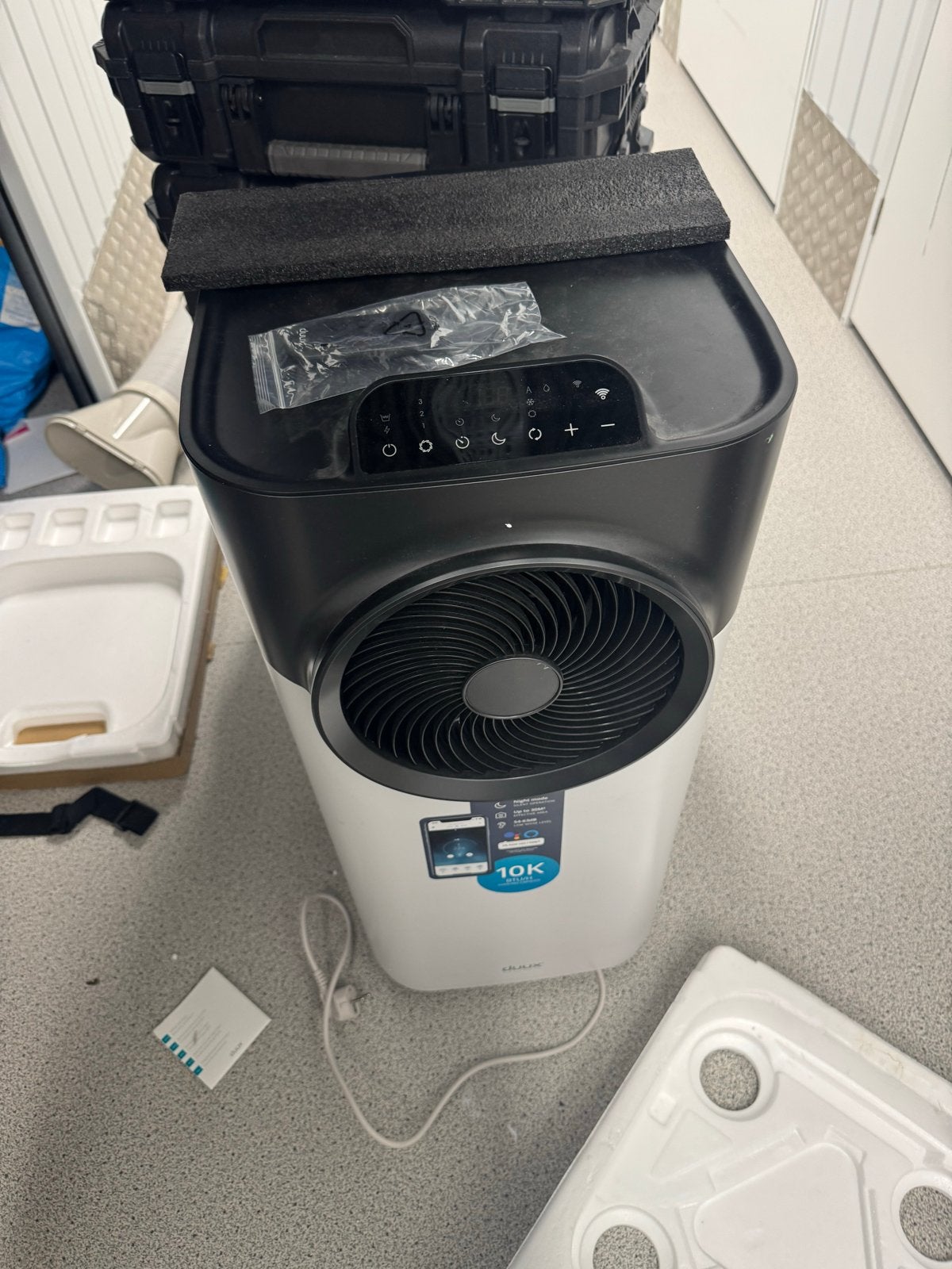 Duux Blizzard Smart Mobiele Airconditioner 10K, Ophalen, 3 snelheden of meer, Zo goed als nieuw, Koelen en Ontvochtigen