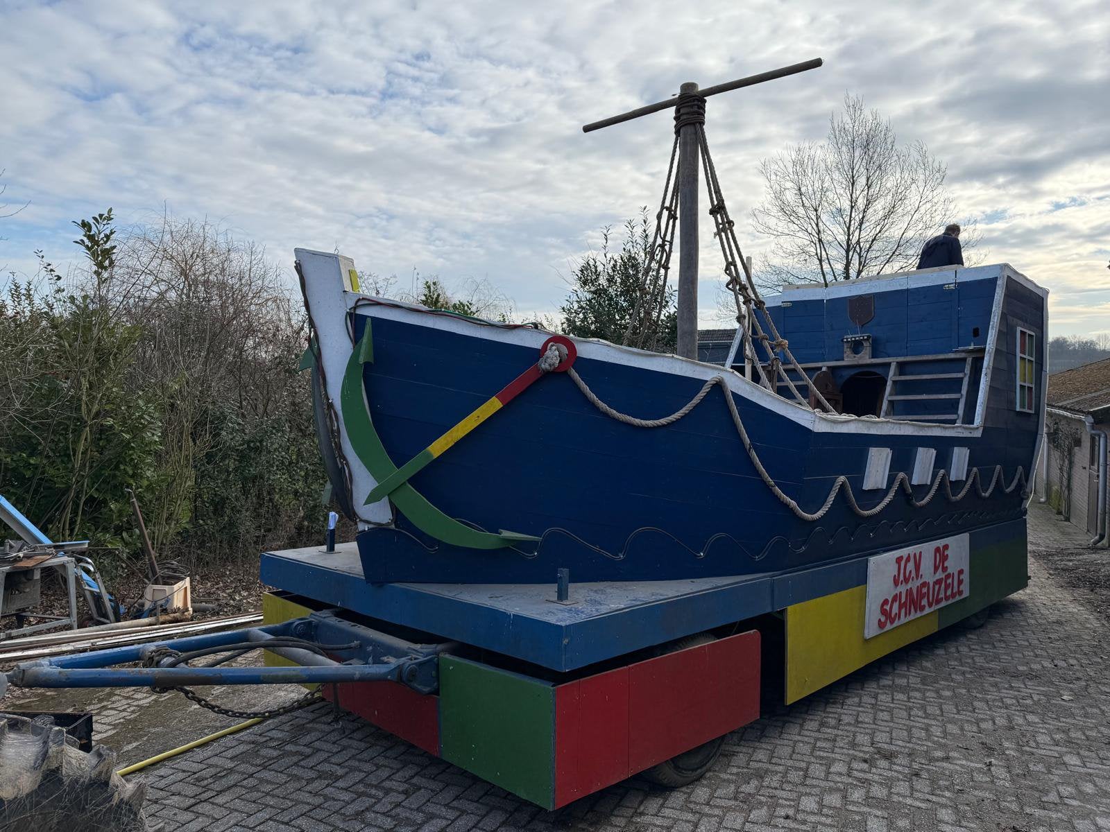 Carnavalswagen boot, Auto diversen, Ophalen, Gebruikt