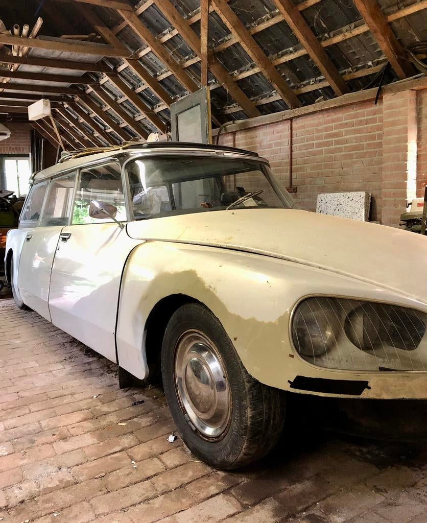 Citroën DS,  ID 21 2.2 Break Comfort 1972, 4 cilinders, Beige, Origineel Nederlands, Stationwagon