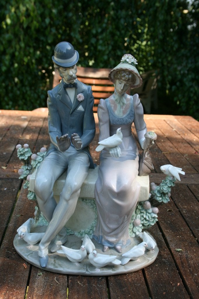 Groot Lladro beeld 5843 A Quite Afternoon, Ophalen of Verzenden
