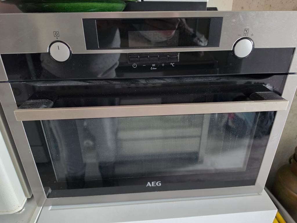 aeg combi oven magnetron functie., Witgoed en Apparatuur, Ophalen, Zo goed als nieuw, 45 tot 60 cm