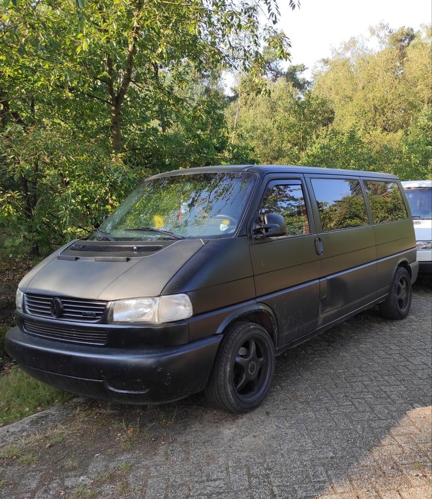 VW T4 VR6 lang 1997 LPG automaat, Stof, Startonderbreker, Zwart, Grijs