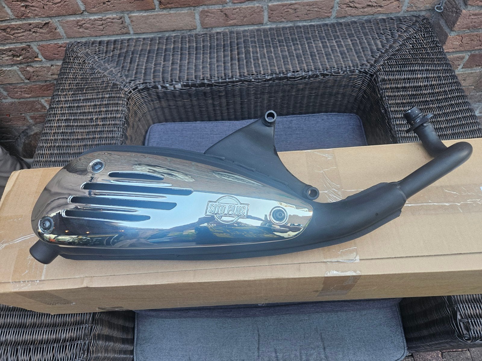 Sito Plus uitlaat 0713 voor Piaggio/Vespa scooters, Fietsen en Brommers, Ophalen of Verzenden, Nieuw, Uitlaat, Piaggio